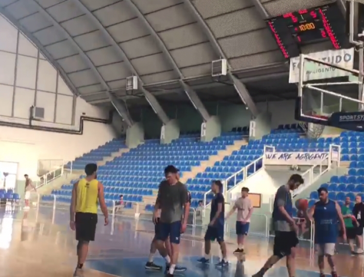 Fortitudo Agrigento in allenamento al pala Moncada.