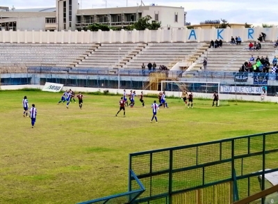 Una fase di gioco della gara vinta dall&#039;Akragas col Casteltermini 