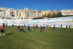 L&#039;Akragas oggi in allenamento allo stadio Esseneto