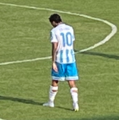 Nella foto il calciatore dell&#039;Akragas Lo Faso 