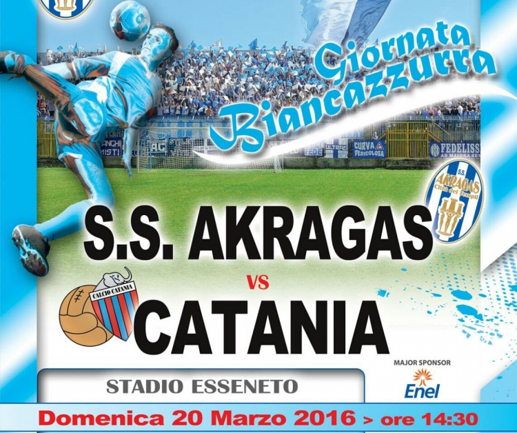 Akragas – Catania “giornata biancazzurra”