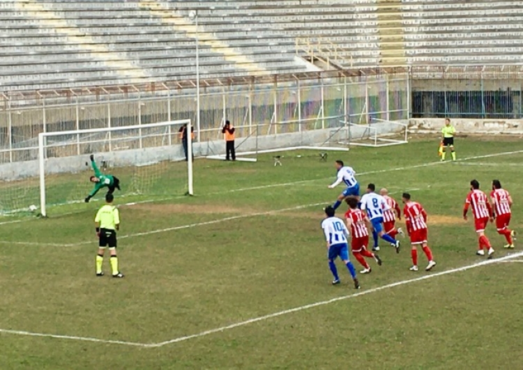 Il calcio di rigore trasformato da Pavisich allo scadere del primo tempo 