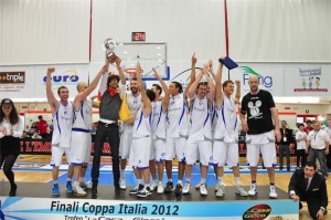 Nella foto la vittoria della Coppa Italia DNB 2012 della Fortitudo Moncada Agrigento