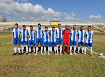 Nella foto l&#039;Akragas andata in campo al &quot;Gurrera&quot; di Sciacca (foto Unitas Sciacca)