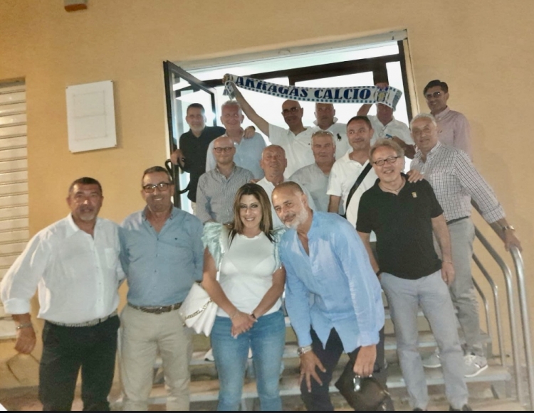 Nella foto l&#039;incontro del Fans Club Akragas con il direttore generale Graziano Strano 