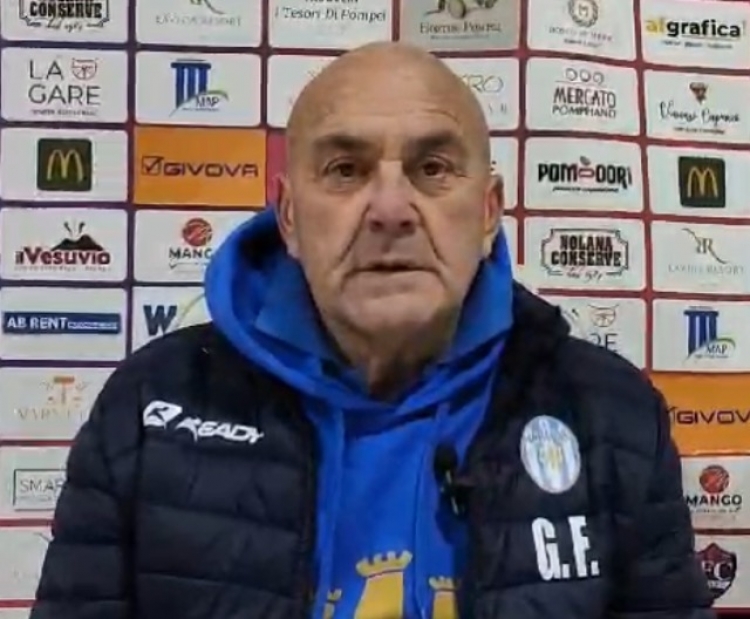 Giancarlo Favarin in sala stampa allo stadio di Pompei