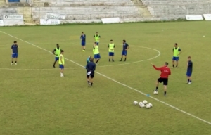 Seduta di rifinitura dell&#039;Akragas in vista della trasferta di Castelvetrano