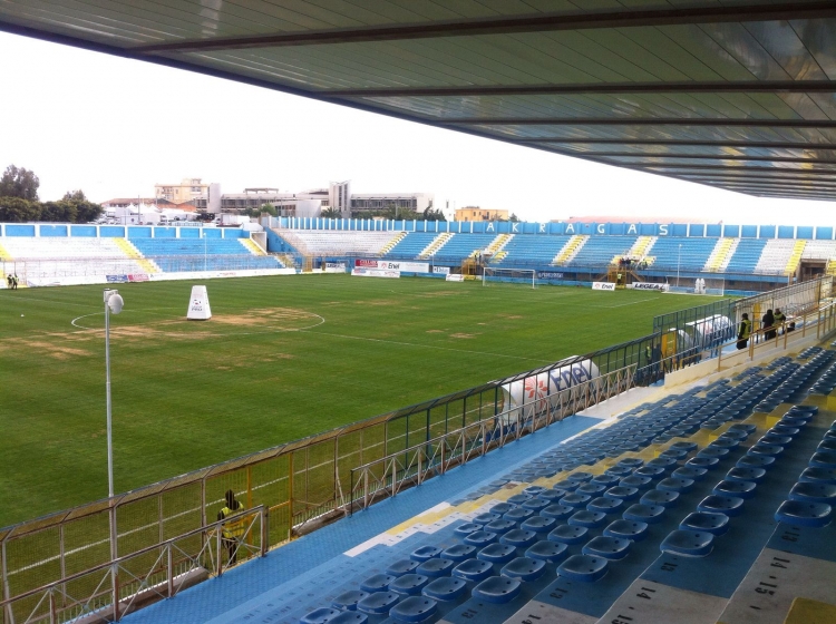 Lo stadio Esseneto di Agrigento aspetta i tifosi dell&#039;Akragas.